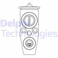 CB1008V DELPHI Розширювальний клапан кондиціонера