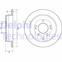 BG4767C DELPHI Гальмівний диск
