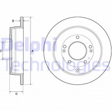BG4767C DELPHI Гальмівний диск