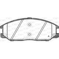 BPA0771.12 OPEN PARTS Комплект гальмівних колодок дисковий гальм