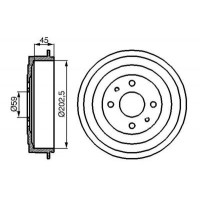 0986477109 BOSCH Гальмівний барабан