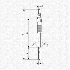 062900136304 MAGNETI MARELLI Свічка розжарювання