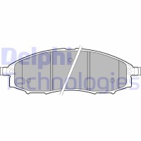 LP1772 DELPHI КомплеК т гальмівних колодок, дискове гальмо