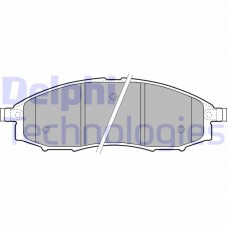 LP1772 DELPHI КомплеК т гальмівних колодок, дискове гальмо