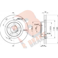 78RBD20031 R BRAKE Гальмівний диск