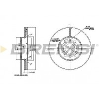 CD7218V BREMSI Гальмівний диск