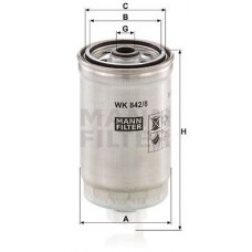 WK 842/8 MANN-FILTER Паливний фільтр
