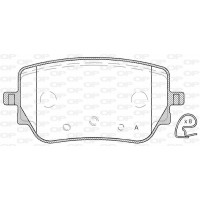 BPA1829.00 OPEN PARTS КомплеК т гальмівних колодок, дискове гальмо