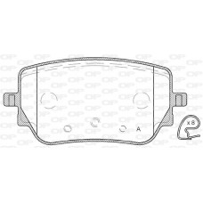 BPA1829.00 OPEN PARTS КомплеК т гальмівних колодок, дискове гальмо