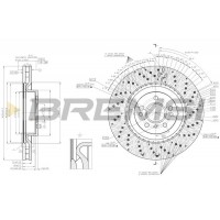 CD8202V BREMSI Гальмівний диск