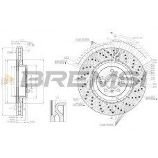 CD8202V BREMSI Гальмівний диск