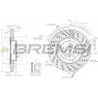 CD8202V BREMSI Гальмівний диск