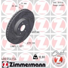 400.5541.54 ZIMMERMANN Гальмівний диск