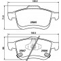 8DB 355 021-801 HELLA КомплеК т гальмівних колодок, дискове гальмо