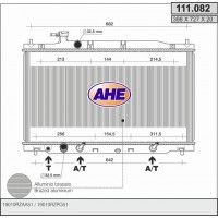 111.082 AHE Радіатор охолодження двигуна
