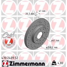470.2409.52 ZIMMERMANN Гальмівний диск