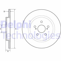 BG4650C DELPHI Гальмівний диск