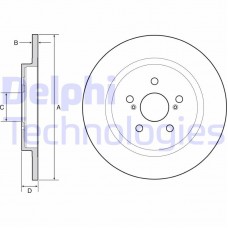 BG4650C DELPHI Гальмівний диск