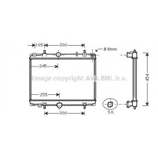 PEA2198 AVA QUALITY COOLING Радіатор охолодження двигуна