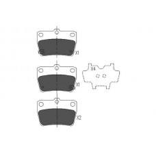 KBP-9068 KAVO PARTS КомплеК т гальмівних колодок, дискове гальмо
