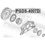 PGDS-4007D FEBEST Ремінний шків колінчастий вал
