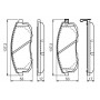 0 986 494 546 BOSCH Комплект гальмівних колодок дисковий гальм