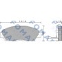 FO 633881 FOMAR Friction Комплект гальмівних колодок дисковий гальм