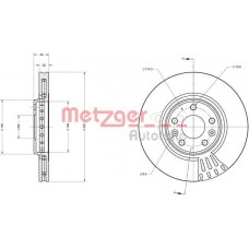 6110002 METZGER Гальмівний диск