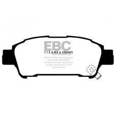 DP1401 EBC Brakes Комплект гальмівних колодок дисковий гальм