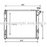 HY2339 AVA QUALITY COOLING Радіатор охолодження двигуна