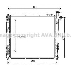 HY2339 AVA QUALITY COOLING Радіатор охолодження двигуна