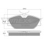 TX 10-761 TOMEX Brakes Комплект гальмівних колодок дисковий гальм