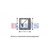 820283N AKS DASIS Випарник кондиціонера