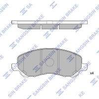 SP1360 Hi-Q Комплект гальмівних колодок дисковий гальм