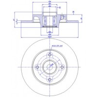 142.1316 CAR Гальмівний диск
