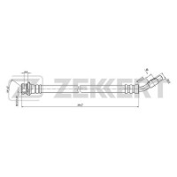 BS-9066 ZEKKERT Гальмівний шланг