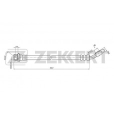 BS-9066 ZEKKERT Гальмівний шланг