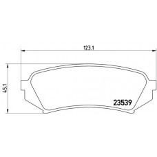 P 83 049 BREMBO Комплект гальмівних колодок дисковий гальм