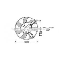 AI7516 AVA QUALITY COOLING Вентилятор охолодження двигуна