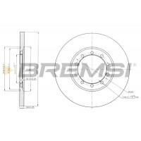 CD7537S BREMSI Гальмівний диск