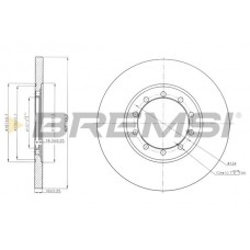 CD7537S BREMSI Гальмівний диск