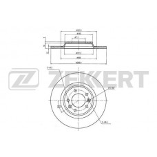BS-5039 ZEKKERT Гальмівний диск