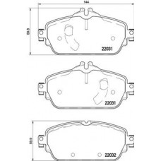 P 50 119 BREMBO КомплеК т гальмівних колодок, дискове гальмо