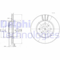 BG3414 DELPHI Гальмівний диск