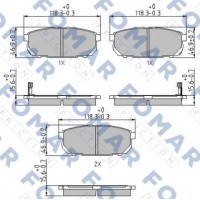 FO 931981 FOMAR Friction Комплект гальмівних колодок дисковий гальм