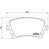 P 85 083 BREMBO Комплект гальмівних колодок дисковий гальм