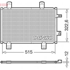 DCN44018 DENSO Конденсатор кондиціонера