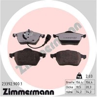 23392.900.1 ZIMMERMANN КомплеК т гальмівних колодок, дискове гальмо
