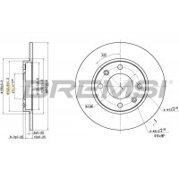 CD6244S BREMSI Гальмівний диск