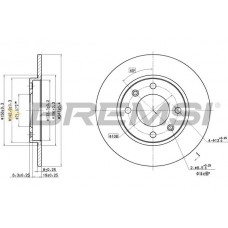 CD6244S BREMSI Гальмівний диск